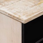 vidaXL Meuble TV Blanc 100 x 33 5 x 46 cm Bois de mangue massif