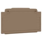 vidaXL Coussin de tête de lit cappuccino 100 cm similicuir
