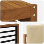 vidaXL Ensemble de canapés d'extérieur 6 pc Naturel et Beige