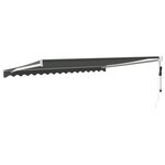 vidaXL Auvent rétractable automatique anthracite 4x3 m