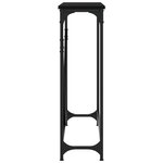 vidaXL Table console noir 102x22 5x75 cm bois d'ingénierie