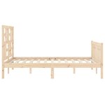 vidaXL Cadre de lit sans matelas 140x190 cm bois de pin massif