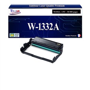 T3AZUR -Kit Tambour compatible avec HP W1332A (332A) pour HP Laser 408dn  Laser MFP 432fdn