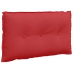 vidaXL Coussin de Dos Rouge 80 x 19 x 50 cm tissu