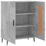 vidaXL Buffet gris béton 69 5x34x90 cm bois d'ingénierie