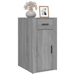 vidaXL Armoire de bureau Sonoma gris 40x49x75 cm Bois d'ingénierie