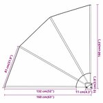 vidaXL Écran de confidentialité pour balcon Anthracite 160 x 160 cm