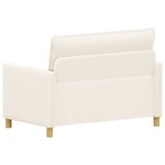 vidaXL Canapé Crème 126 x 81 x 87 5 cm Tissu