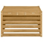 vidaXL Table de jardin Bois d'Acacia Massif Blanc 59 x 59 x 37 cm