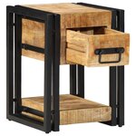 vidaXL Tables de nuit 2 Pièces 40x40x40 cm Bois de manguier massif