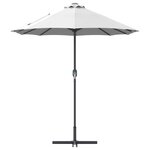 vidaXL Parasol de jardin Couleur sable 380 x 196 x 235 cm