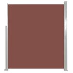 vidaXL Auvent latéral rétractable de patio 100x500 cm Marron