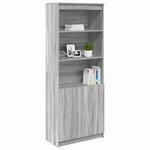 vidaXL Buffet haut sonoma gris 70x35x180 cm bois d'ingénierie