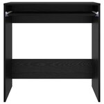 vidaXL Bureau Chêne noir 77 5 x 43 x 79 cm Bois d'ingénierie
