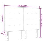 vidaXL Lumière de Tête de Lit LED Grise 90 cm en Velours