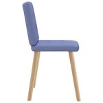 vidaXL Chaises à manger lot de 4 bleu jean tissu