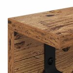 vidaXL Porte-manteau mural Bois ancien 80 x 10.5 x 10.5 cm