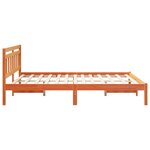vidaXL Cadre de lit Marron 150 x 200 cm Pin massif