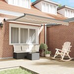 vidaXL Auvent Rétractable Beige 350 x 250 cm Polyester et Aluminium