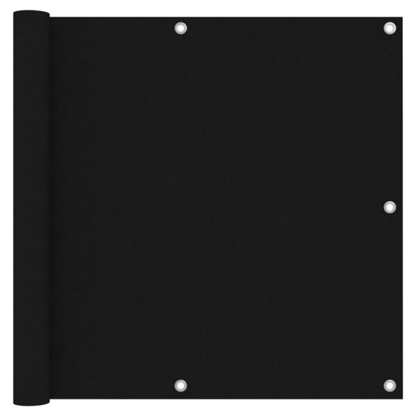 vidaXL Écran de balcon Noir 90x500 cm Tissu Oxford