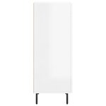 vidaXL Buffet Blanc brillant 34 5x34x90 cm Bois d'ingénierie