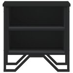 vidaXL Tables de chevet 2 Pièces noir 40x30x40 cm bois d'ingénierie