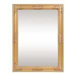 Miroir décoration moderne design mural au style baroque 80 x 60 cm doré 03_0010185