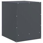 vidaXL Tables de chevet 2 Pièces anthracite 34 5x39x44 cm acier