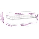 vidaXL Cadre de lit d'angle avec matelas 2 Pièces Bleu Velours