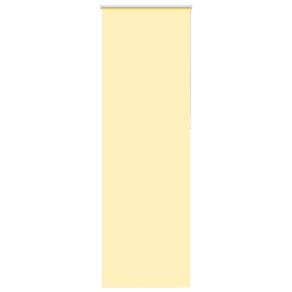 vidaXL Store enrouleur occultant jaune largeur du tissu 65 7 cm
