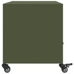 vidaXL Meuble TV vert olive 68x39x43 5 cm acier