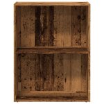 vidaXL Bibliothèque vieux bois 60x30x77 cm bois d'ingénierie
