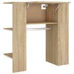 vidaXL Armoire de couloir Chêne sonoma 97 5x37x99 cm Bois d'ingénierie