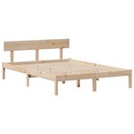 vidaXL Lit bibliothèque sans matelas 150x200 cm bois massif de pin