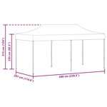 vidaXL Tente pliable 3 x 6 m Bleu