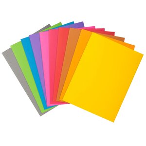 Paquet De 10 Chemises Rock''s 210 - 24x32cm - Couleurs Assorties - X 10 - Exacompta