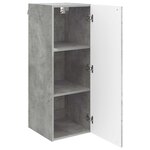 vidaXL Armoire Murale Gris béton 33 x 34 5 x 90 cm Bois d'ingénierie