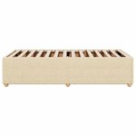 vidaXL Cadre de lit sans matelas crème 80x200 cm tissu