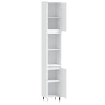 vidaXL Armoire de salle de bain blanc 30x30x190 cm bois d'ingénierie
