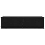 vidaXL Meuble TV Chêne noir 100 x 31 x 25.5 cm Bois d'ingénierie