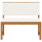 vidaXL Banc de jardin Marron 100 x 50 x 91cm Bois d'acacia massif