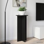 vidaXL Support de Plante 2 pièces Noir 40 x 40 x 80 cm