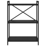 vidaXL Bibliothèque Chêne noir 60 x 30 x 83 cm Bois d'ingénierie