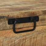 vidaXL Coffres de rangement 80 x 30 x 30 cm Bois de manguier massif