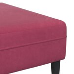 vidaXL Canapé de salon 3 Pièces Bordeaux 250 x 188 x 76 cm