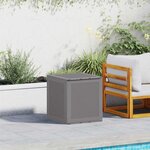 vidaXL Boîte de Rangement de Jardin Gris clair 55 x 53 x 57 cm