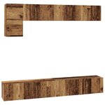 vidaXL Ensemble meuble TV 5 Pièces Bois ancien 100 x 30 x 30 cm