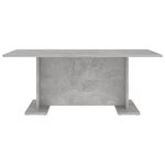 vidaXL Table basse gris béton 103 5x60x40 cm bois d'ingénierie