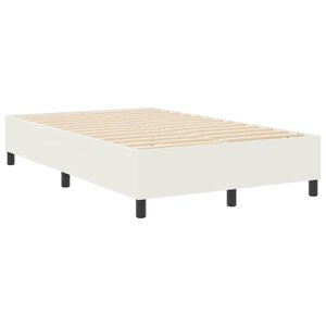 vidaXL Cadre de lit plateforme Crème 120 x 190 cm