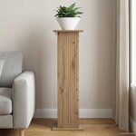 vidaXL Support de Plante Chêne artisanal 30 5 x 30 x 100 5 cm